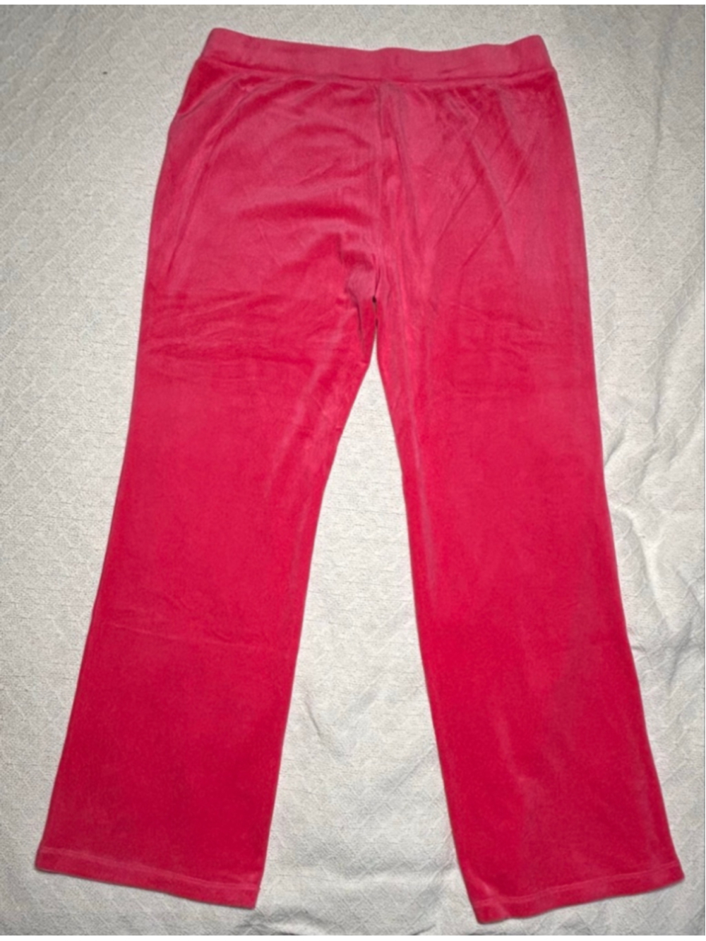 NWT Bling Juicy Couture Pink Party Velour Tracksuit w/Rhinestone Glam Y2K Size L - Picture 4 of 10
